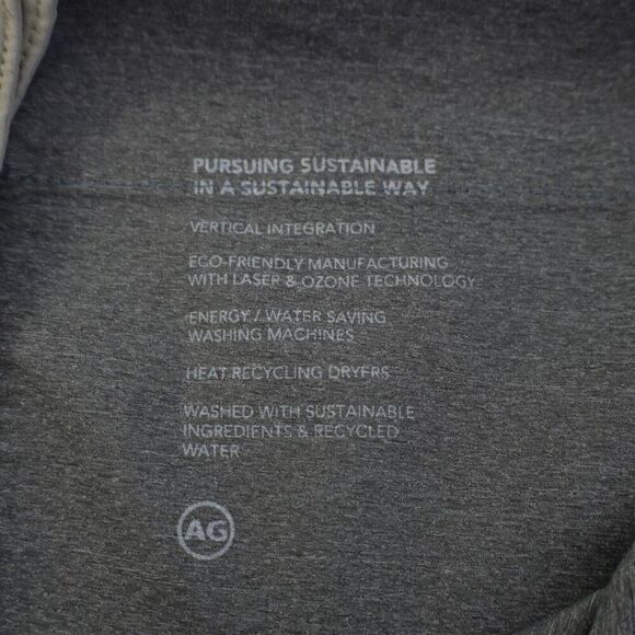 AG Adriano Goldsmied Everett Slim Straight Beige Cream Jeans 39/24 Mid Rise - Picture 9 of 11